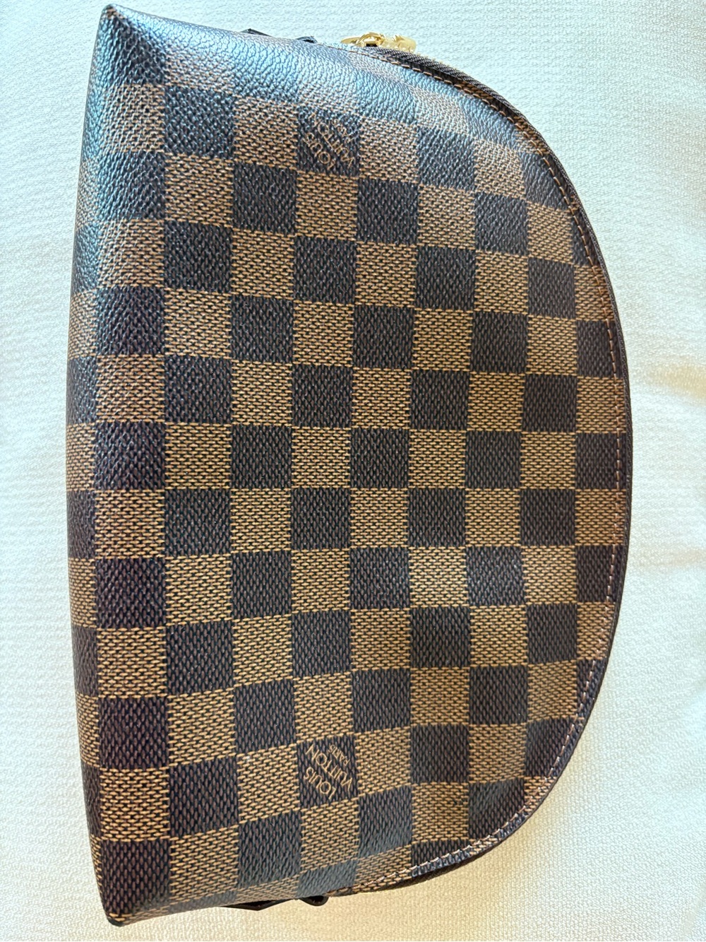 Louis Vuitton Brown Checkered Cosmetic Pouch